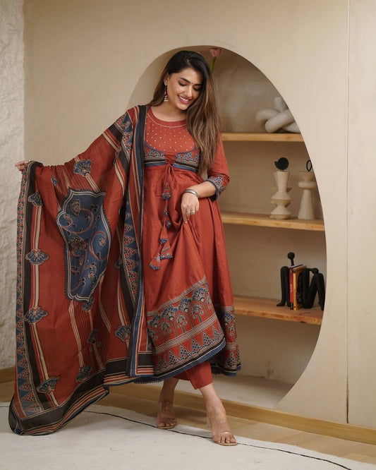 New Pure Mal Cotton Kurta Set