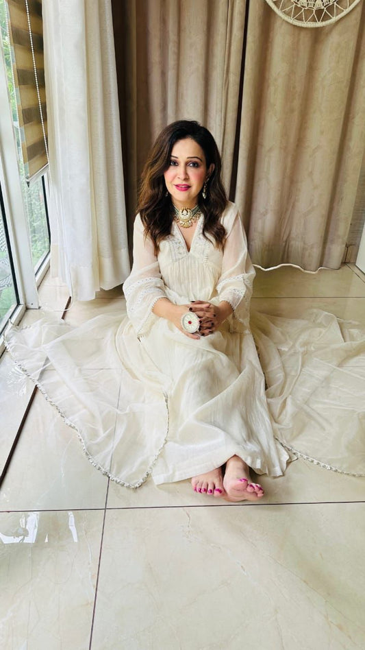 New Designer Embroidered Anarkali Gown Se