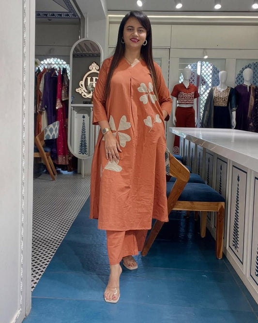 Stylish Patchwork 2-Piece Coord Set