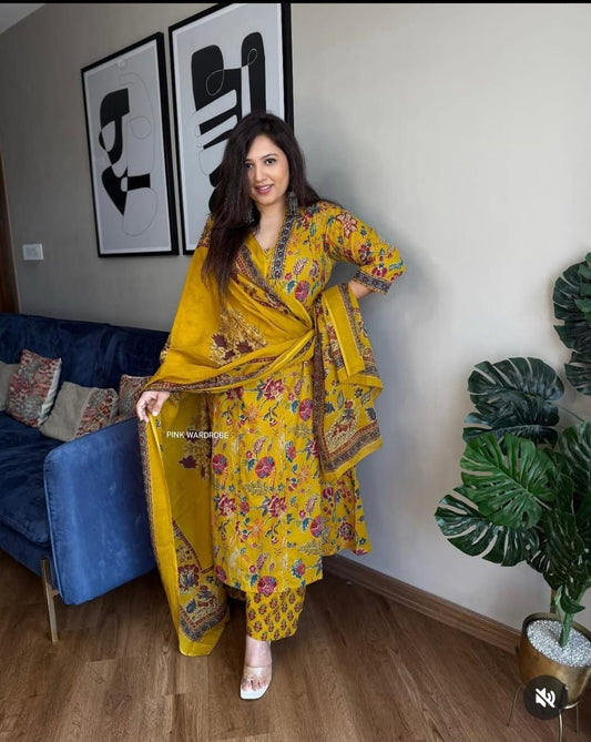 Beautiful Anarkali Kurta Dupatta Set