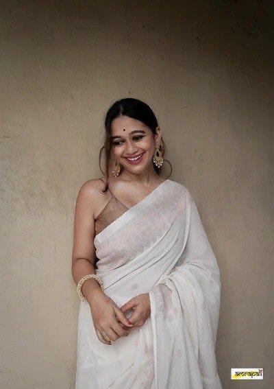 Floral Print Banarasi Soft Lichi Silk Saree