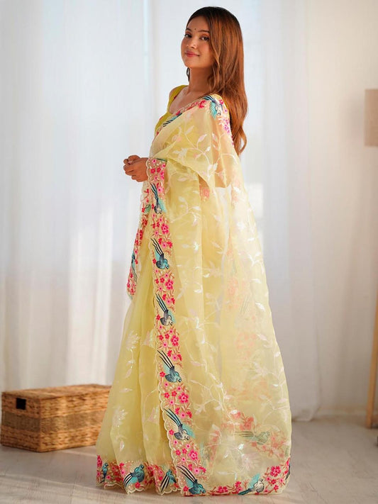 ✨ Premium Soft Organza Silk Saree ✨