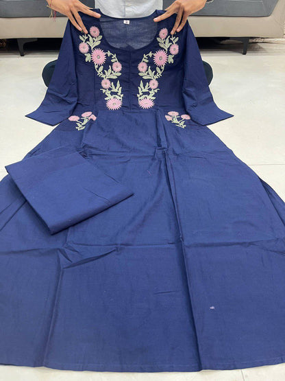 🥰Classic Charm – Pure Cotton 60×60 Suit Set with Embroidery ❤