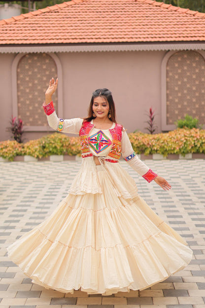 🌟 Navratri Special – Gamathi Work Lehenga Choli Set 💃