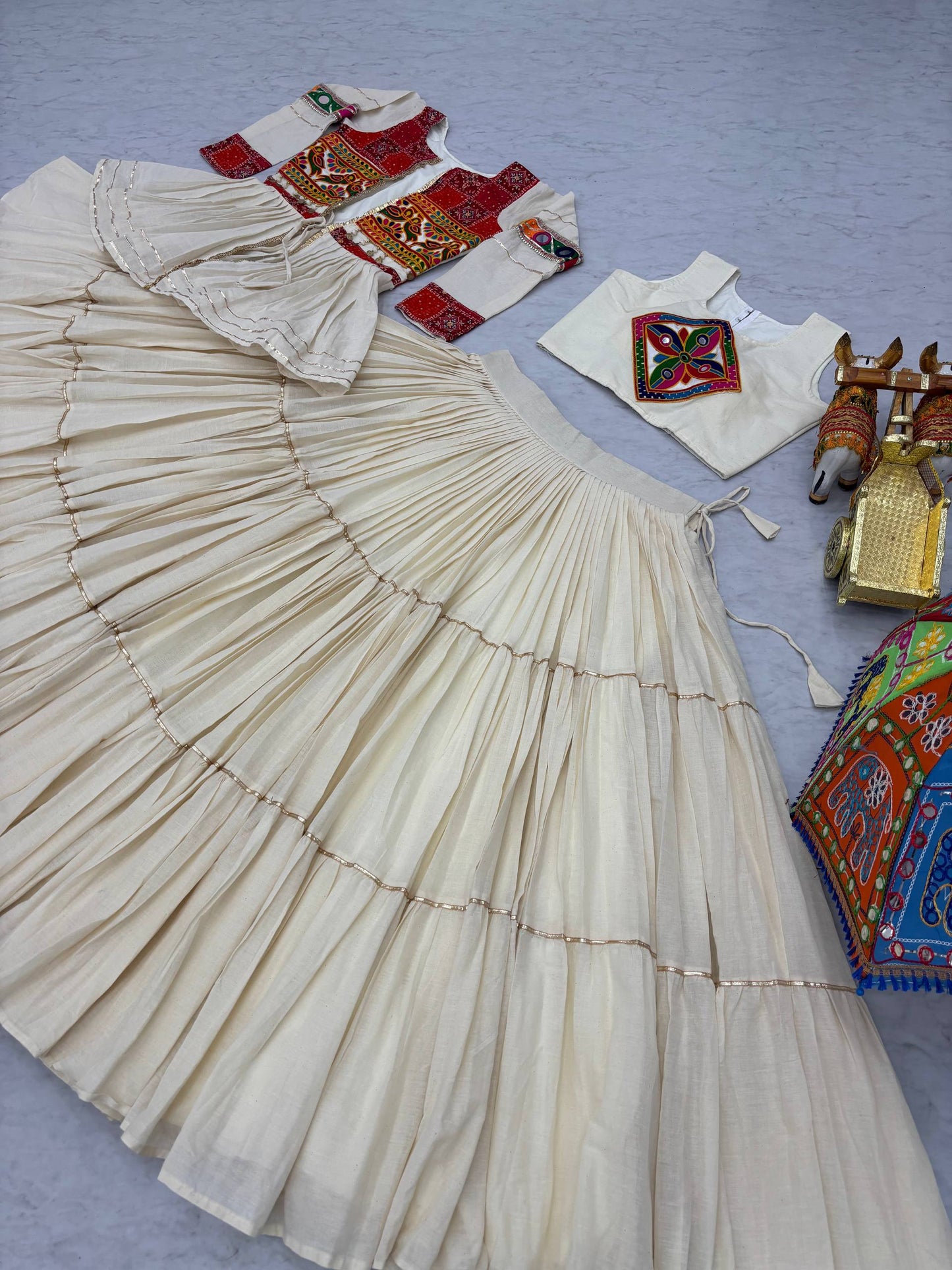 🌟 Navratri Special – Gamathi Work Lehenga Choli Set 💃