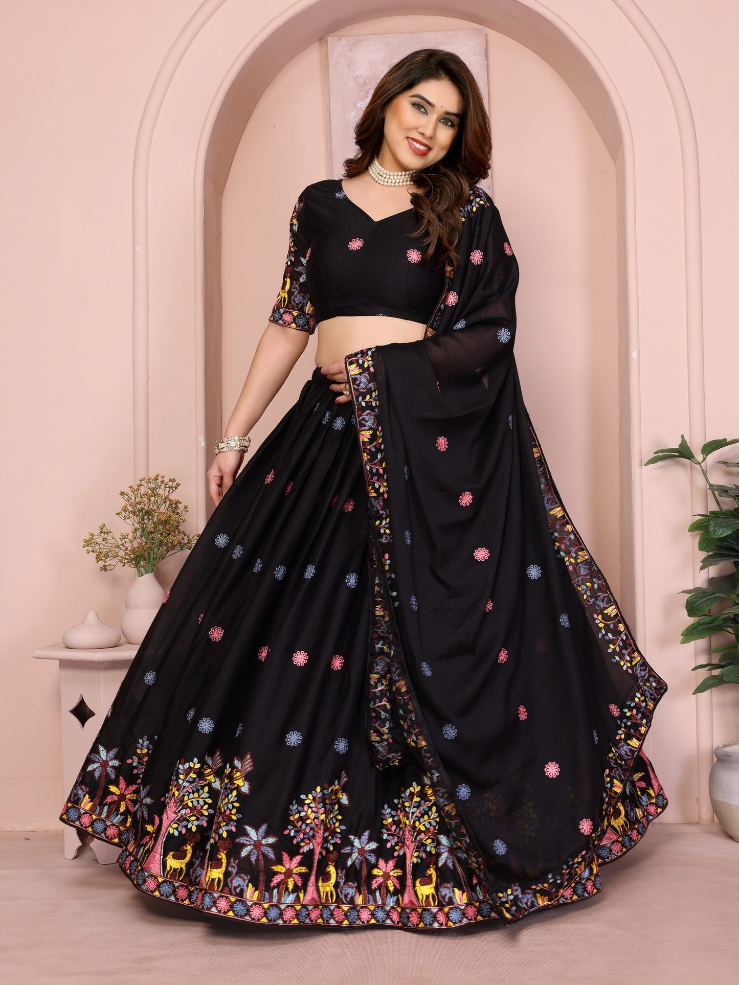 🌿 Natural Elegance Lehenga Set 🌿