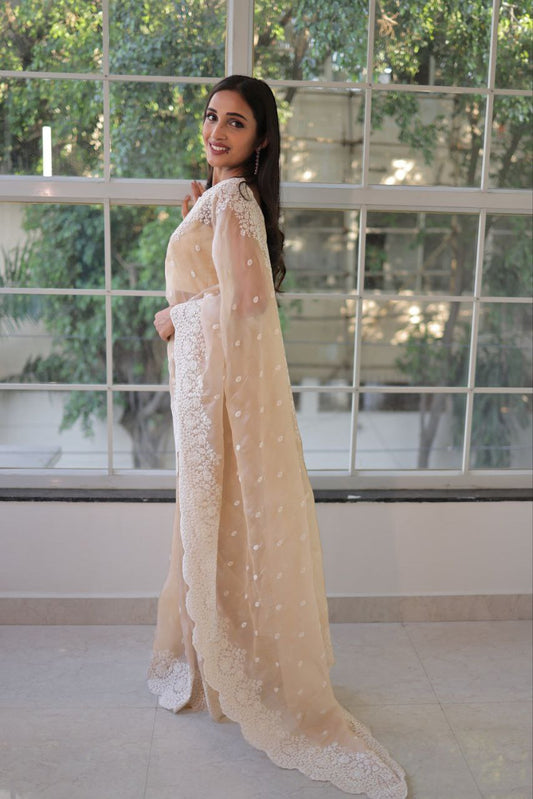 Elegant Embroidered Georgette Saree Collection