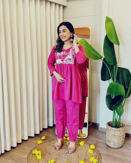 ☀️ Summer Special Cotton Embroidered Cord Set 👗