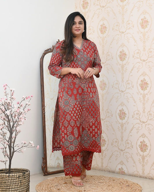 Celebrate Summer Style Premium Cotton Suit Set