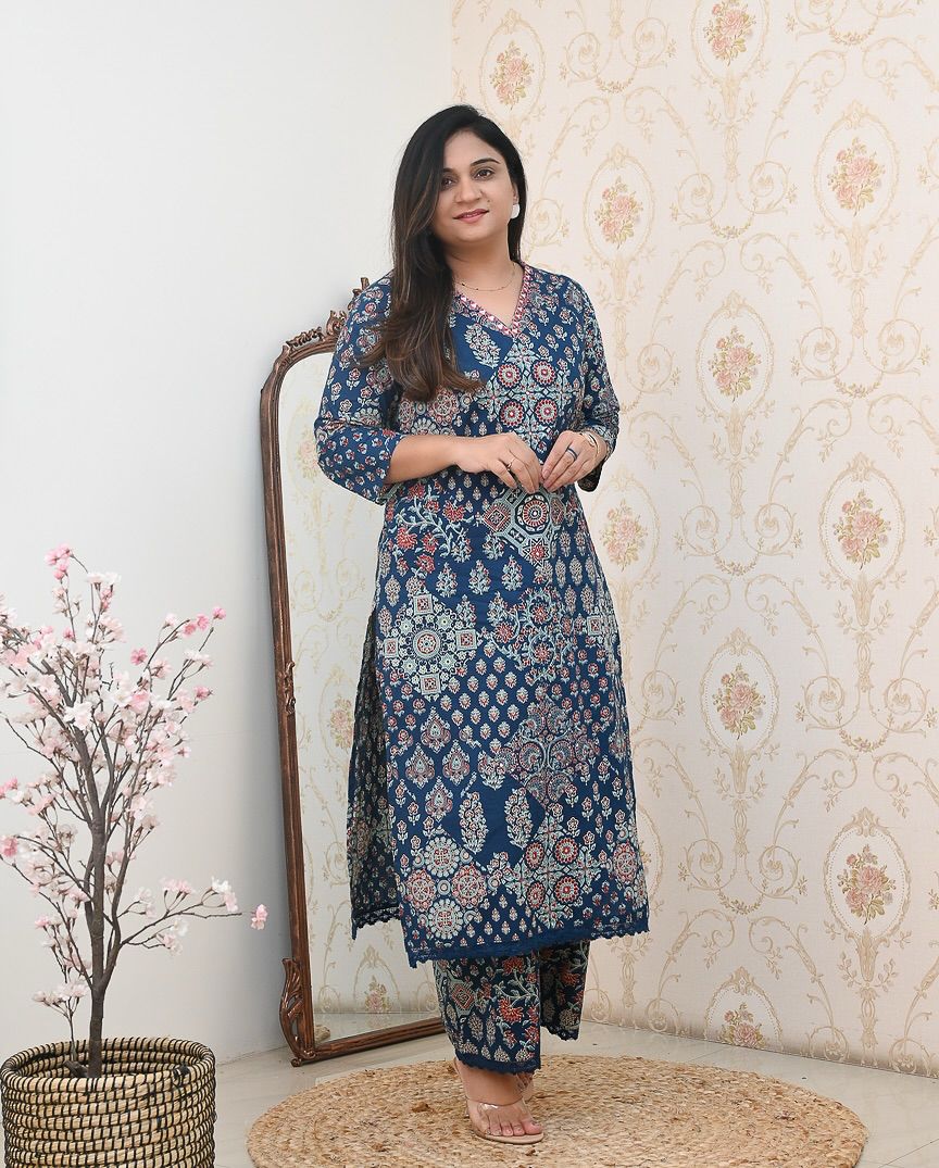 Celebrate Summer Style Premium Cotton Suit Set