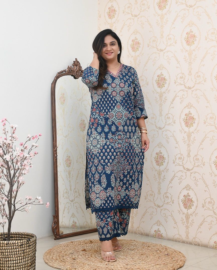 Celebrate Summer Style Premium Cotton Suit Set