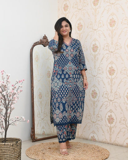 Celebrate Summer Style Premium Cotton Suit Set