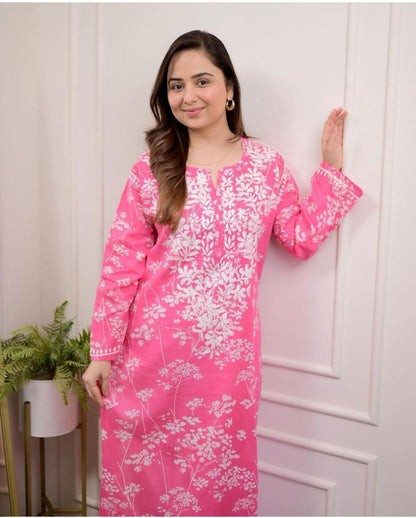 New Mul Mul Cotton Chikankari Kurtas
