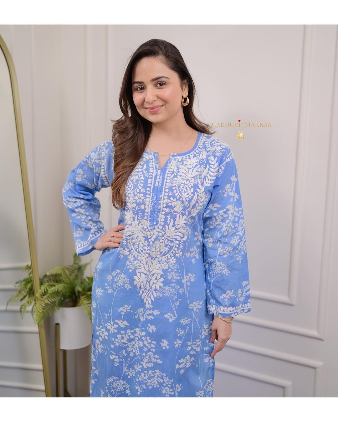 New Mul Mul Cotton Chikankari Kurtas