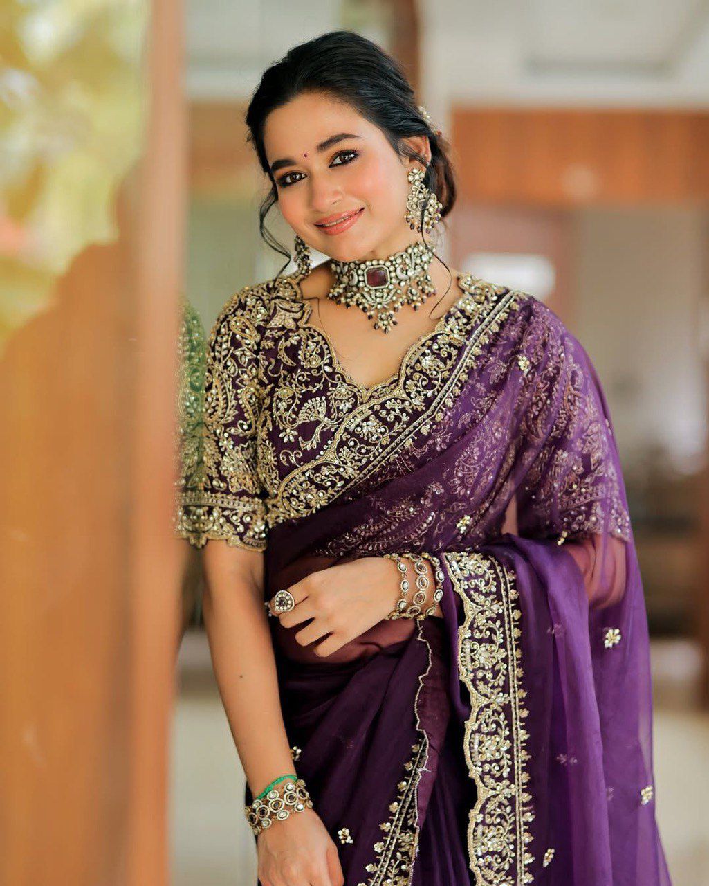 Experience Timeless Elegance with Our Premium Organza Saree