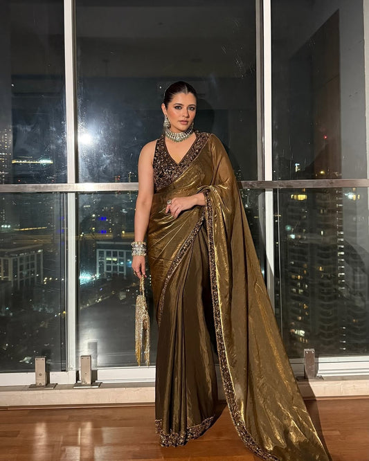 A Statement of Royal Glamour – Premium Jimmy Choo Saree ❤