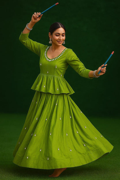 ✨Trending Kediya Lehenga Set – Real Kodi & Mirror Work❤