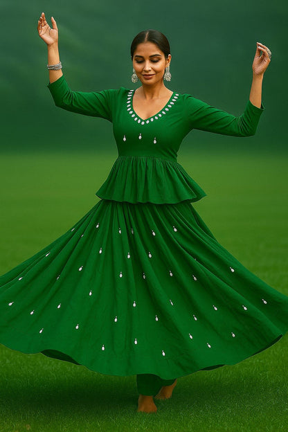 ✨Trending Kediya Lehenga Set – Real Kodi & Mirror Work❤