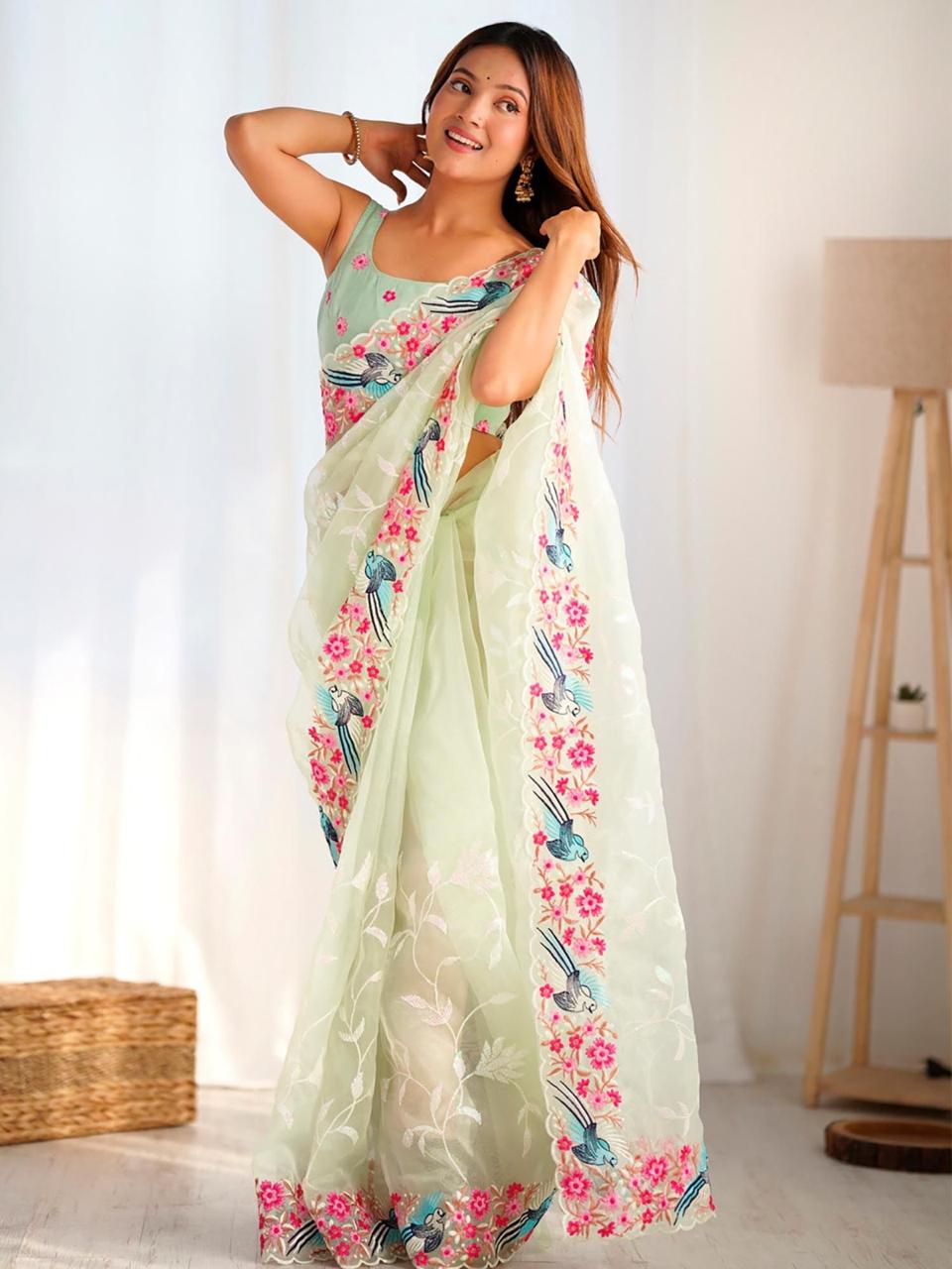 ✨ Premium Soft Organza Silk Saree ✨