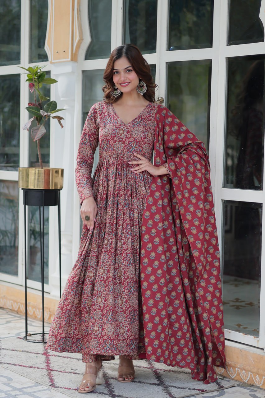 PURE COTTON KURTA BOTTOM WITH DUPATTA