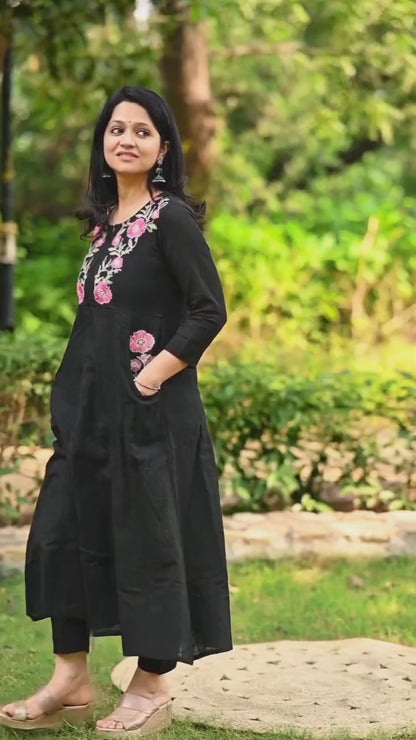 🥰Classic Charm – Pure Cotton 60×60 Suit Set with Embroidery ❤